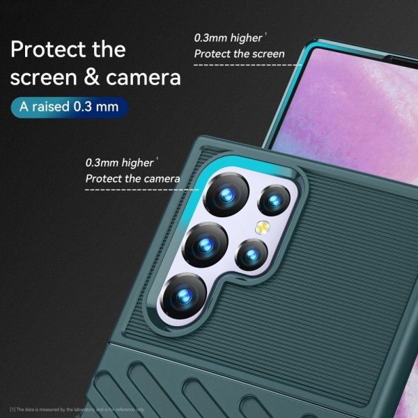 Samsung Galaxy S22 Ultra Kuoret Thunder Series Vihreä