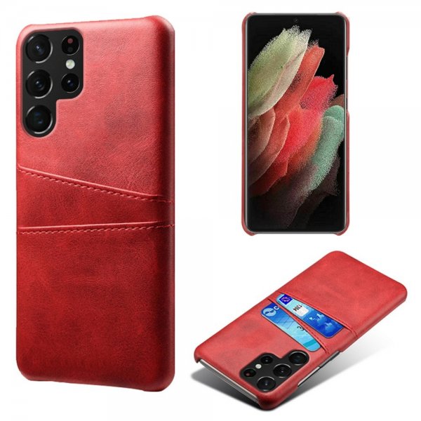Samsung Galaxy S22 Ultra Kuoret Kaksi Korttipaikkaa Punainen