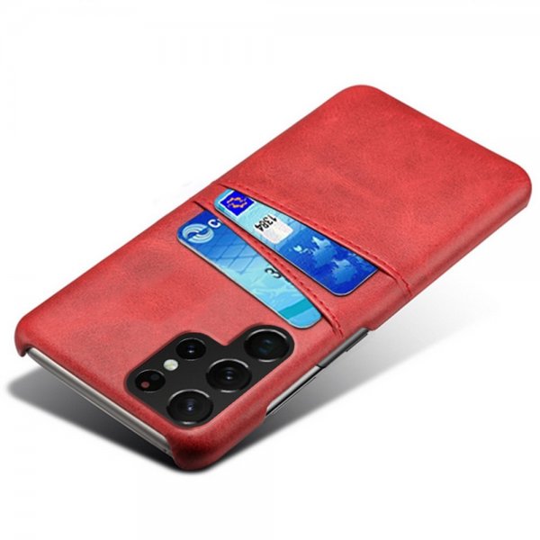 Samsung Galaxy S22 Ultra Kuoret Kaksi Korttipaikkaa Punainen