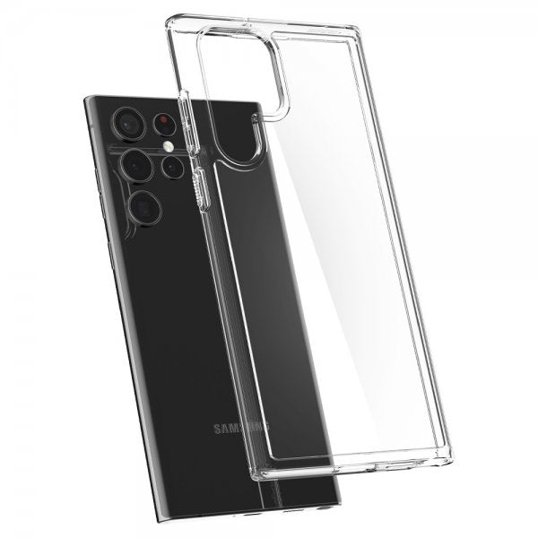 Spigen Samsung Galaxy S22 Ultra -kuori Ultra Hybrid Crystal Clear