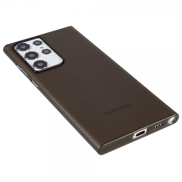 Benks Samsung Galaxy S22 Ultra Ultra Thin läpinäkyvä kuori, musta