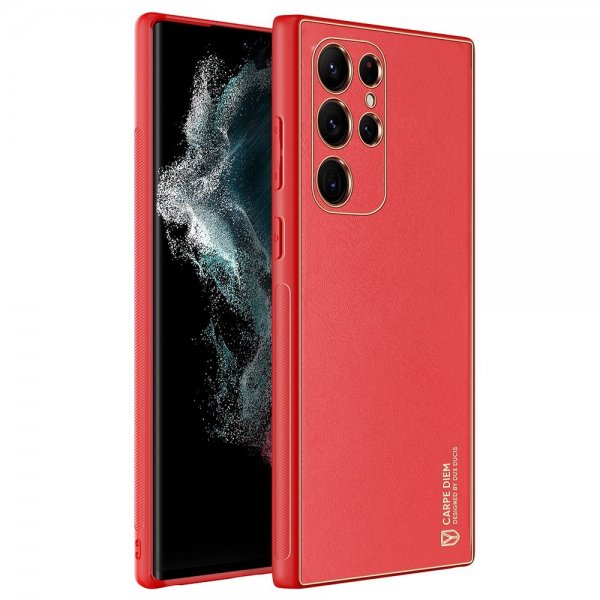 Dux Ducis Samsung Galaxy S22 Ultra Kuori YOLO-sarja Punainen