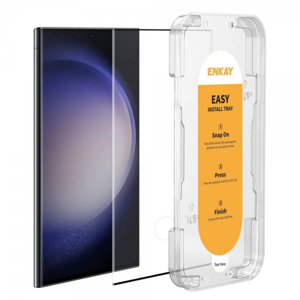 Enkay Samsung Galaxy S22 Ultra -näytönsuoja asennuskehyksellä, Easy Install