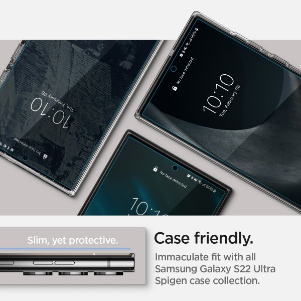 Spigen Samsung Galaxy S22 Ultra Näytönsuoja Neo Flex 2-pakkaus