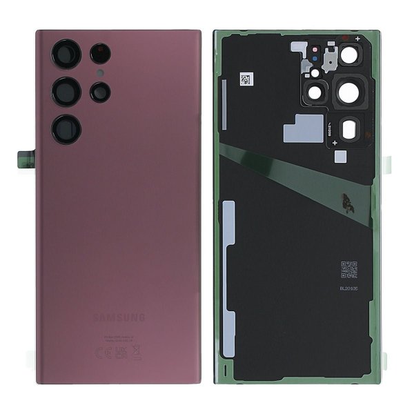 Samsung Galaxy S22 Ultra (SM-S908B) Alkuperäinen takakansi – Burgundy