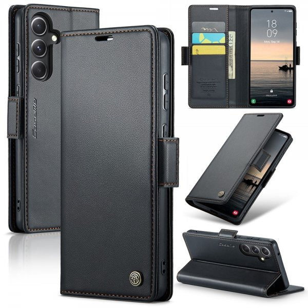CaseMe Samsung Galaxy S23 FE -suojakotelo, 023 Series, musta