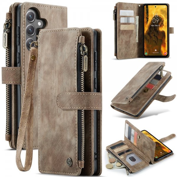 CaseMe Samsung Galaxy S23 FE Fodral C30 Series Ruskea