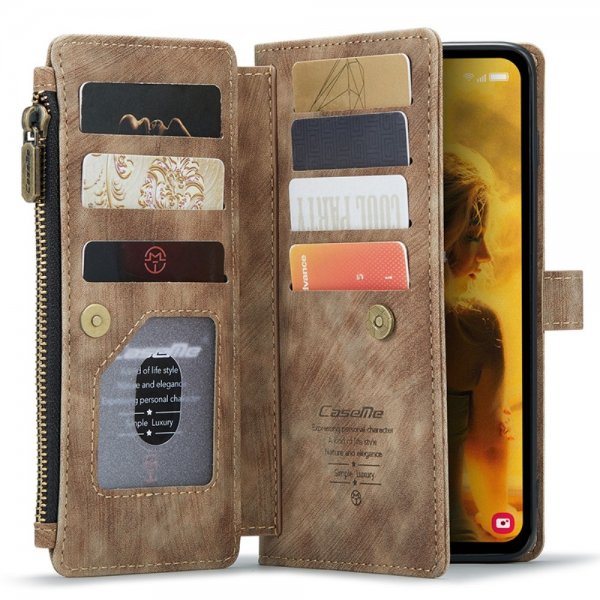 CaseMe Samsung Galaxy S23 FE Fodral C30 Series Ruskea