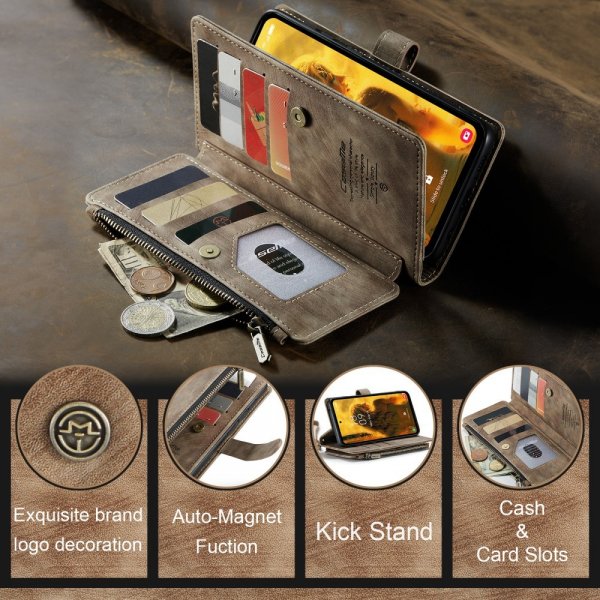 CaseMe Samsung Galaxy S23 FE Fodral C30 Series Ruskea