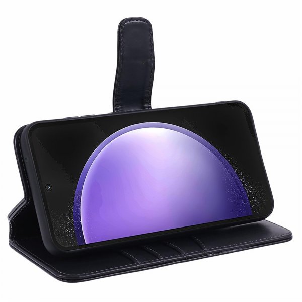 Nordic Covers Samsung Galaxy S23 FE Kotelo Essential Leather Raven Black