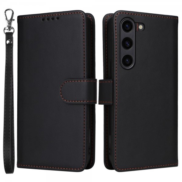 Betopnice Samsung Galaxy S23 FE -suojakuori irrotettavalla kannella 005, musta