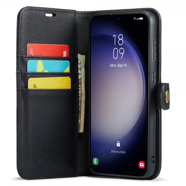 Dg.Ming Samsung Galaxy S23 FE -kotelo irrotettavalla kuorella, musta