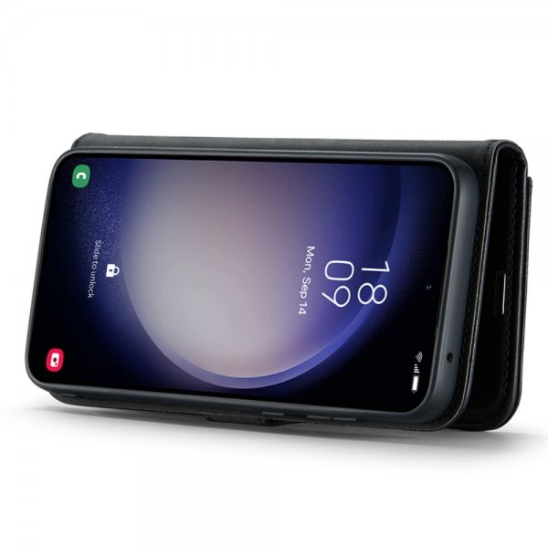 Dg.Ming Samsung Galaxy S23 FE -kotelo irrotettavalla kuorella, musta