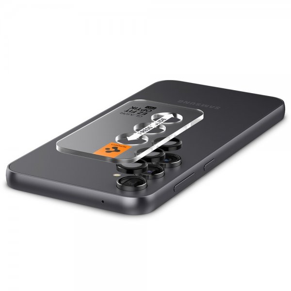 Spigen Samsung Galaxy S23 FE Kameran suojaus Lasi.tR EZ Fit Optik Pro 2-pakkaus Musta