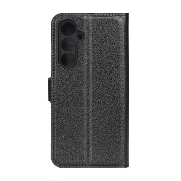 Samsung Galaxy S23 FE -suojakuori, jossa jalusta, musta