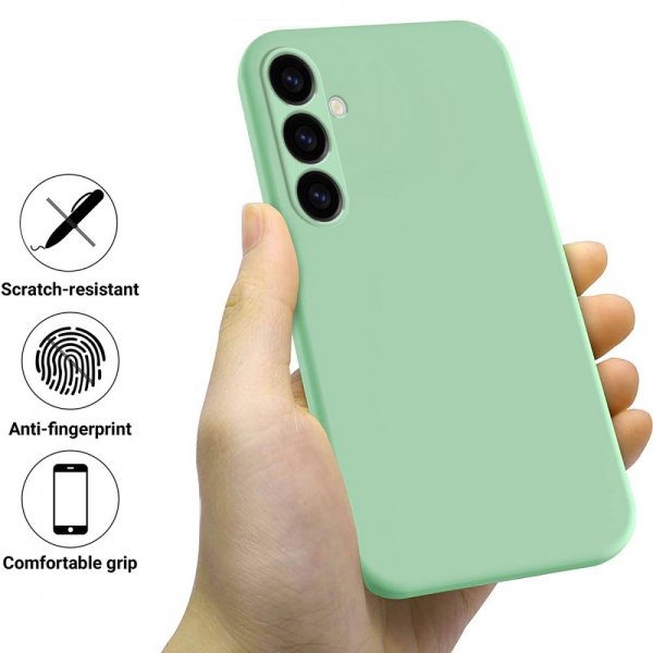 Samsung Galaxy S23 FE Kuoret ja Hihna Silikoni Vihreä
