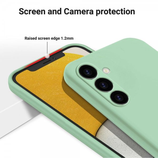 Samsung Galaxy S23 FE Kuoret ja Hihna Silikoni Vihreä