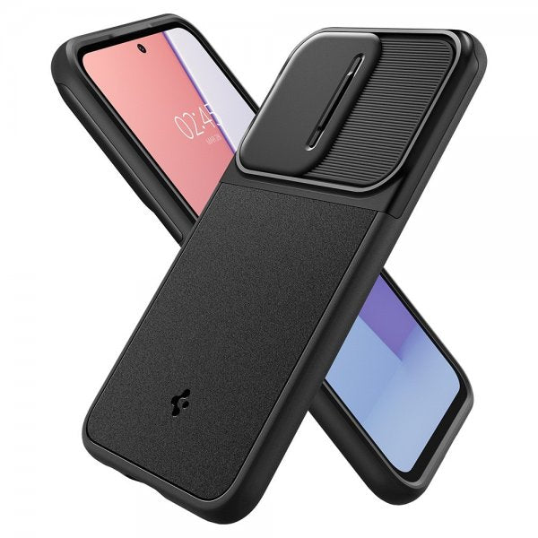 Spigen Samsung Galaxy S23 FE Optik Armor -suojakuori, musta