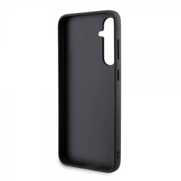 Karl Lagerfeld Samsung Galaxy S23 FE Saffiano Grip Stand -suojakuori, musta