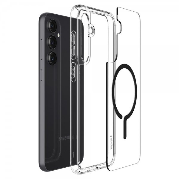 Spigen Samsung Galaxy S23 FE Ultra Hybrid OneTap Ring MagFit -suojakuori, musta