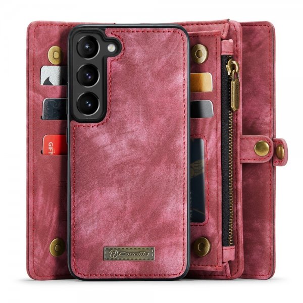 CaseMe Samsung Galaxy S23 Kotelo 008 Series Irrotettava Kuori Punainen