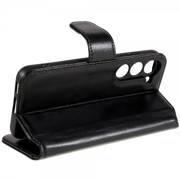 Nordic Covers Samsung Galaxy S23 Essential Leather Raven Black -kotelo