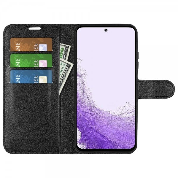 Nordic Covers Samsung Galaxy S23 Kotelo Litsi Raven Black
