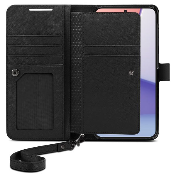 Spigen Samsung Galaxy S23 Kotelo Wallet S Plus Musta