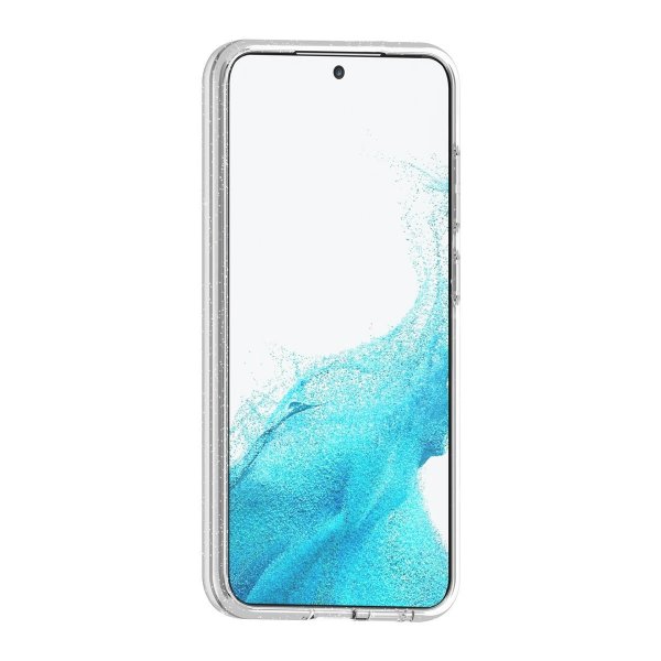 Samsung Galaxy S23 Kuori Glitter Iskunkestävä Läpinäkyvä