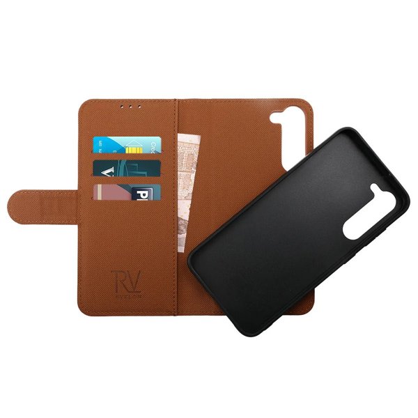 Rvelon Samsung Galaxy S23 Kotelo Magneettinen Irrotettava Kuori Ruskea