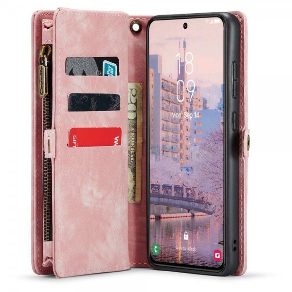 CaseMe Samsung Galaxy S23 Plus Kotelo 008 Series Irrotettava Kuori Ruusukulta