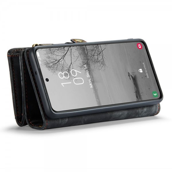 CaseMe Samsung Galaxy S23 Plus -suojakotelo, 008 Series, irrotettava kuori, musta