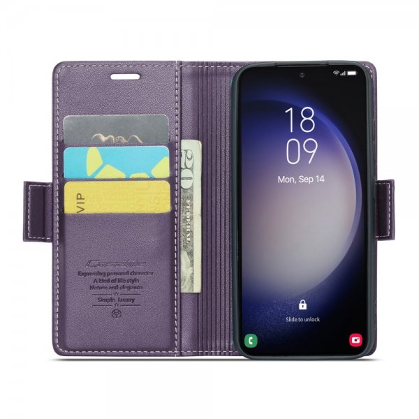 CaseMe Samsung Galaxy S23 Plus Kotelo 023 Series Violetti