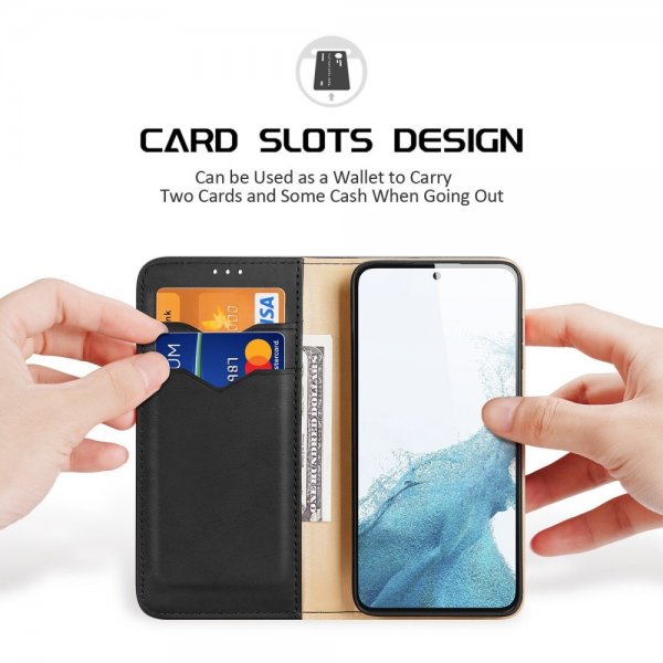 Dux Ducis Samsung Galaxy S23 Plus -suojakotelo, Hivo Series, musta