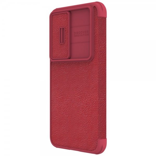 Nillkin Samsung Galaxy S23 Plus -suojakotelo, Qin-sarja, punainen