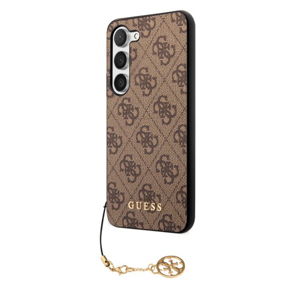 Guess Samsung Galaxy S23 Plus Suojakuori 4G Charms Ruskea