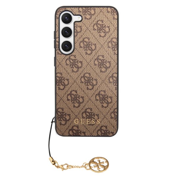 Guess Samsung Galaxy S23 Plus Suojakuori 4G Charms Ruskea