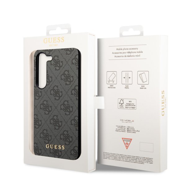 Guess Samsung Galaxy S23 Plus Kuoret 4G Charms Harmaa