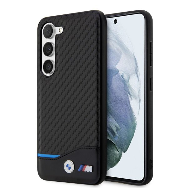 BMW Samsung Galaxy S23 Plus kuoret Carbon & Stripe musta