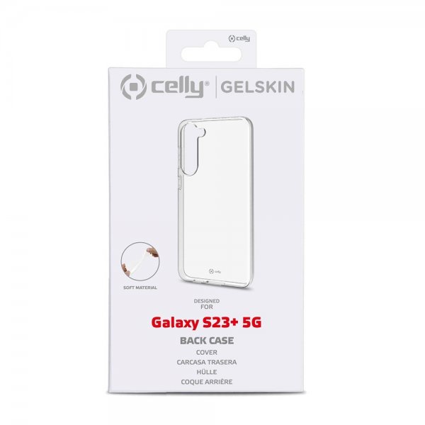Celly Samsung Galaxy S23 Plus Kuori GELSKIN Läpinäkyvä