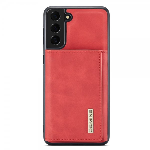 Dg.Ming Samsung Galaxy S23 Plus -kuori M1 Series irrotettava korttikotelo punainen