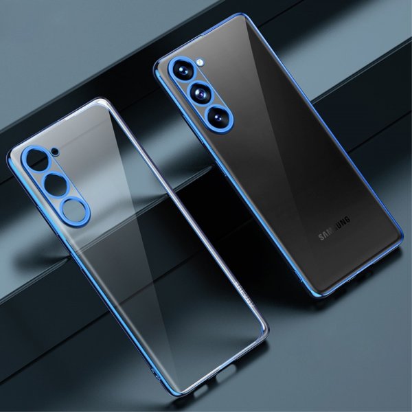 Sulada Samsung Galaxy S23 Plus -kuori, pinnoitettu reuna, sininen