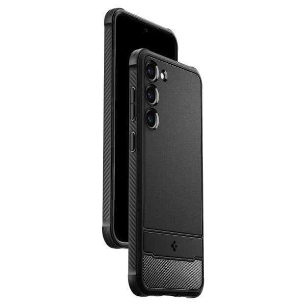 Spigen Samsung Galaxy S23 Plus -suojakuori, Rugged Armor, mattamusta