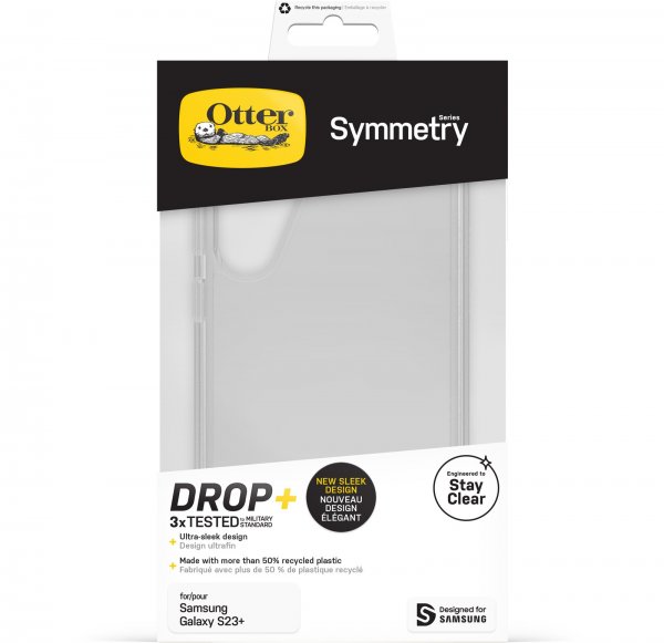 Otterbox Samsung Galaxy S23 Plus Suojakuori Symmetry Clear Läpinäkyvä