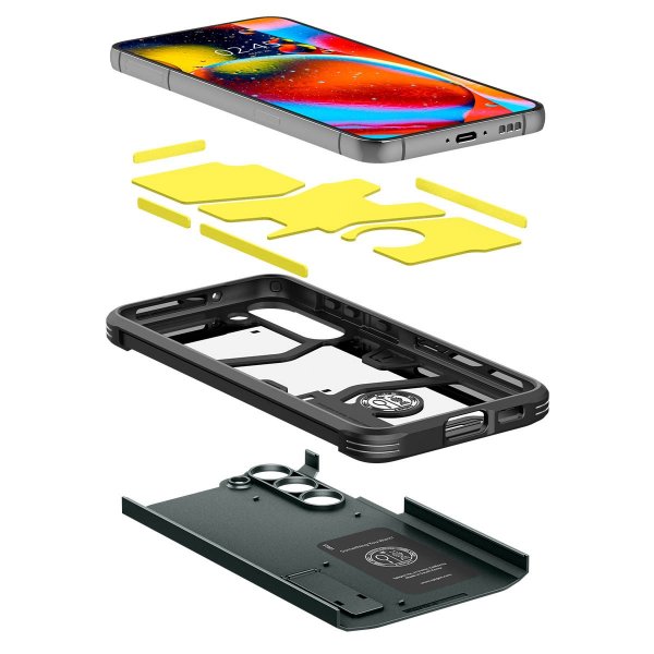 Spigen Samsung Galaxy S23 Plus -suojakuori Tough Armor, Abyss Green