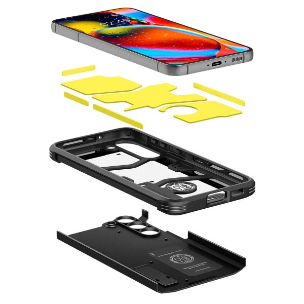 Spigen Samsung Galaxy S23 Plus -suojakuori Tough Armor, musta