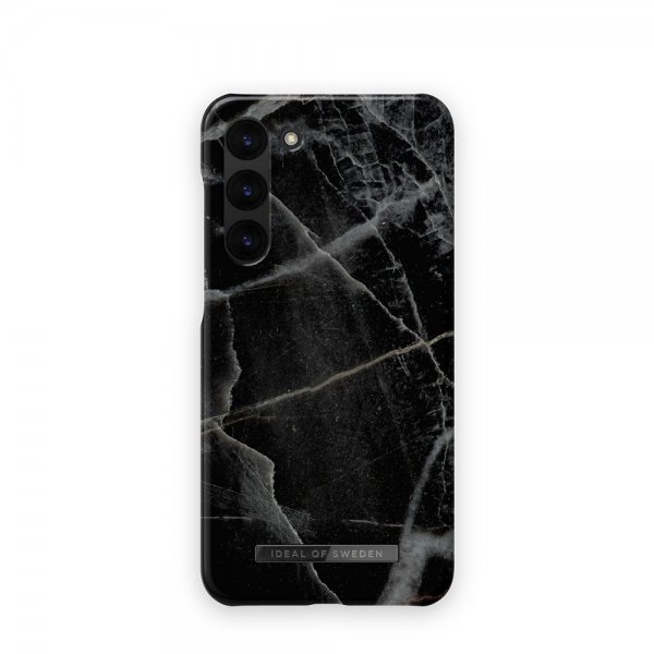 Ideal of Sweden Samsung Galaxy S23 Kuori Fashion Case Black Thunder Marble