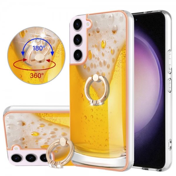 Samsung Galaxy S23 Kuori sormirenkaalla Olutkuvio