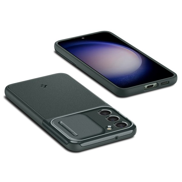 Spigen Samsung Galaxy S23 Kuori Optik Armor Abyss Green