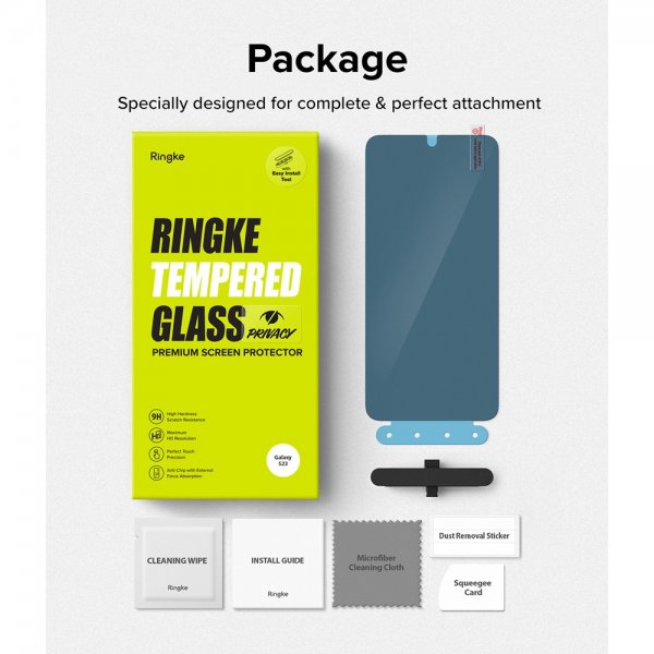 Ringke Samsung Galaxy S23 Näytönsuoja Privacy Glass